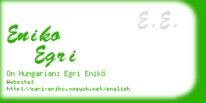 eniko egri business card